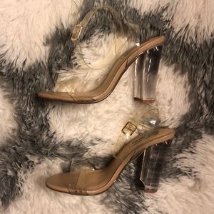 Steve Madden Clear Strap Heels